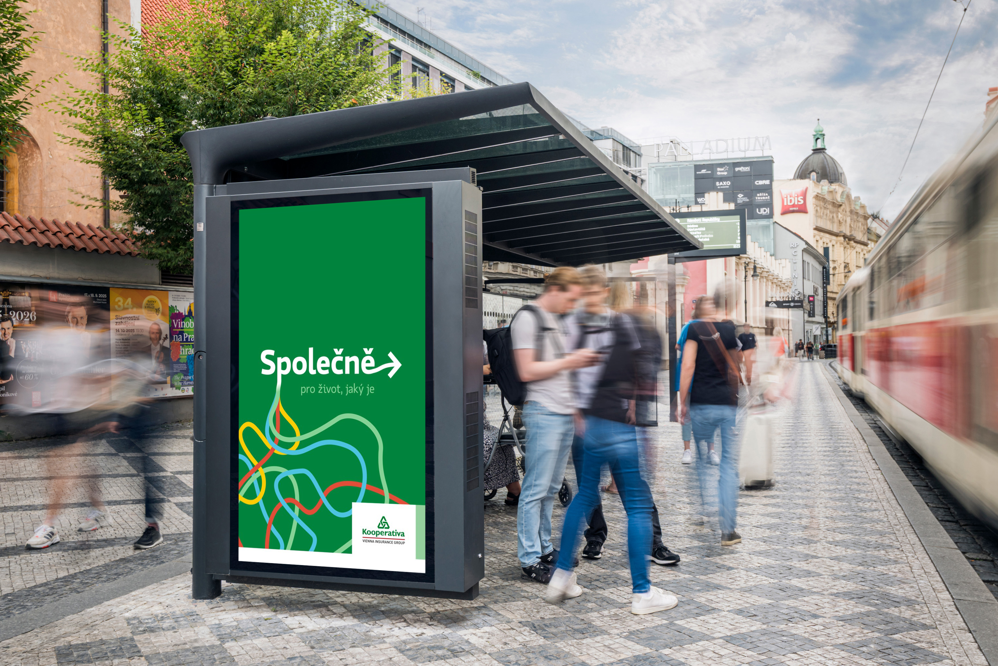 Kooperativa – zastávky